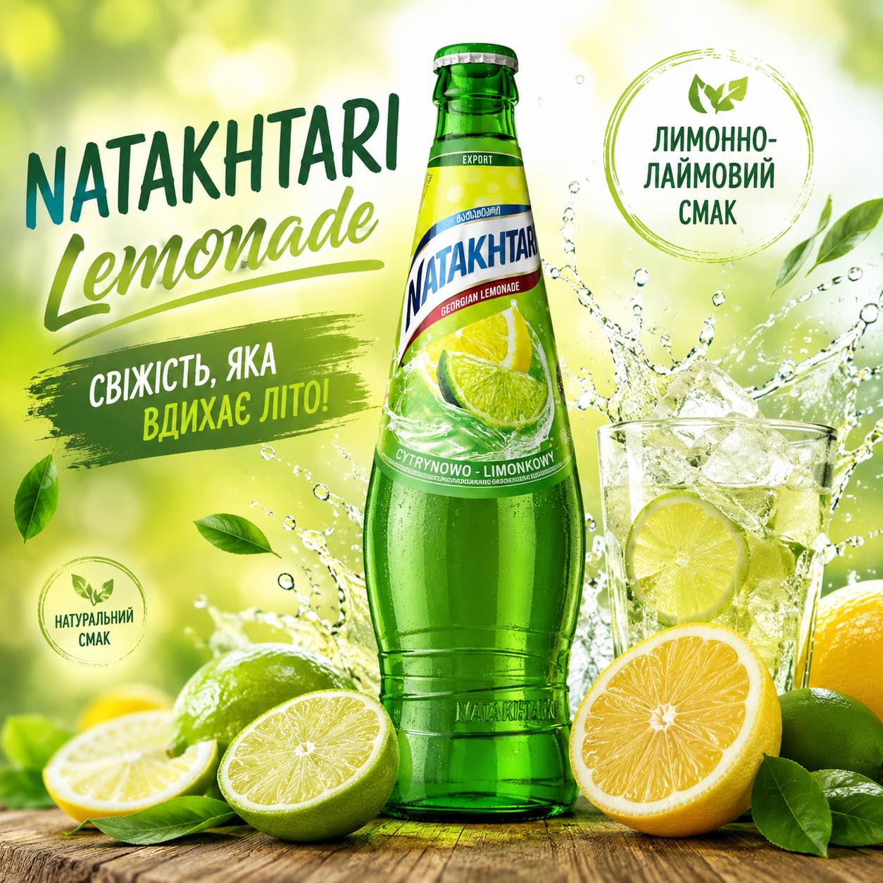 Lemoniada Natakhtari cytrynowo-limonkowa