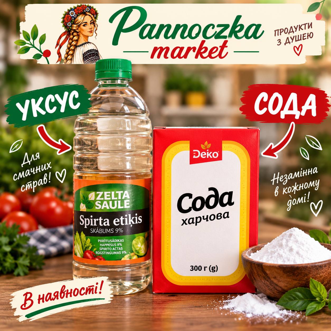 Ocet spirytusowy i soda oczyszczona